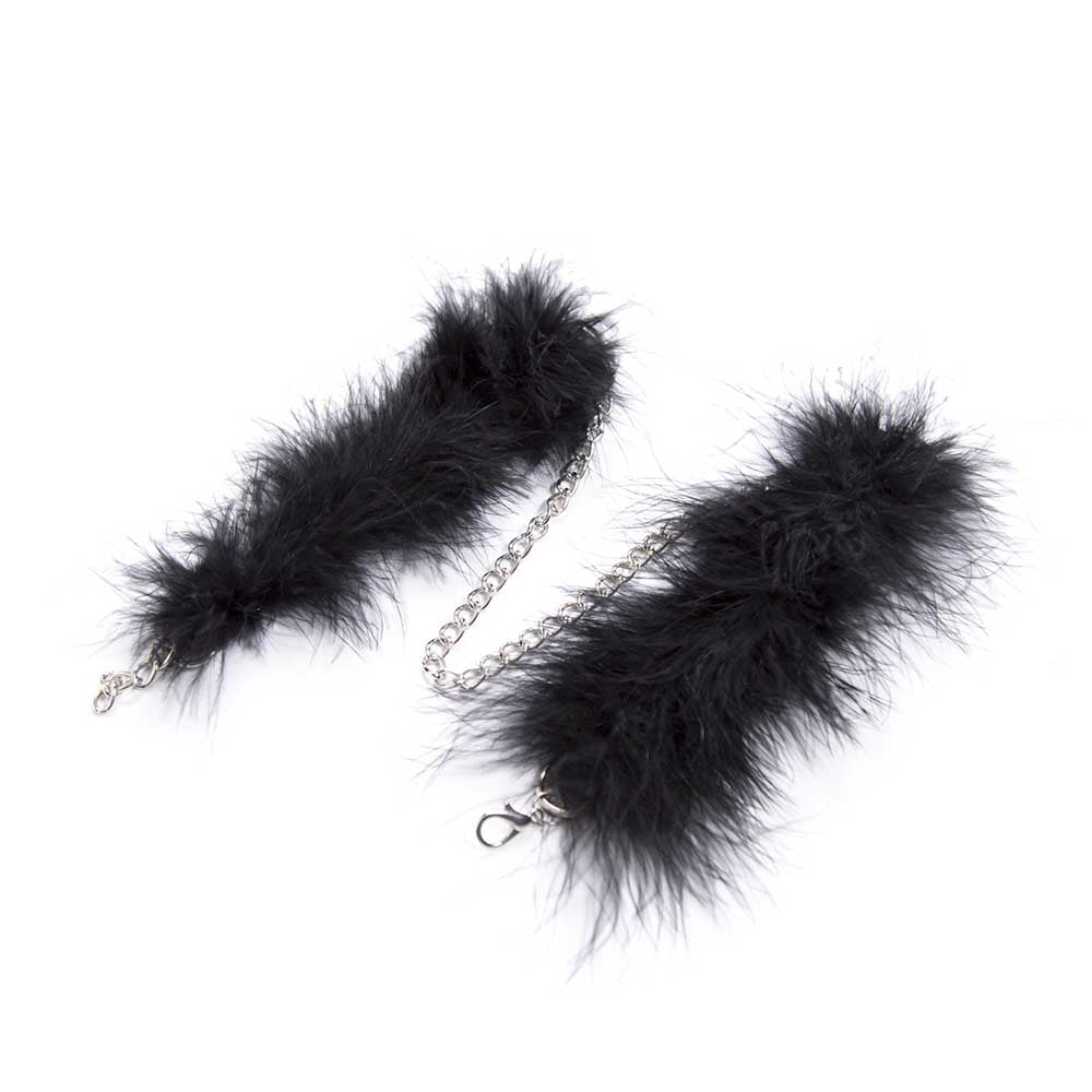 Menottes Soft en Fausse Fourrure dépliées 1