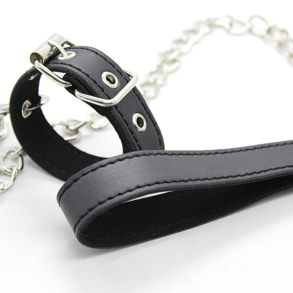 Collier Sexy en Cuir pour Pénis - Be Bondage