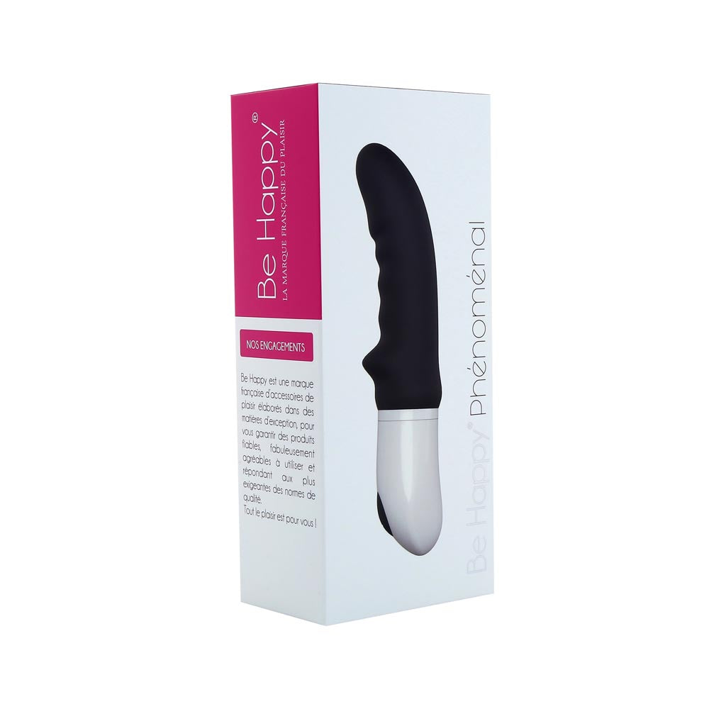 Vibromasseur Phénoménal Be Happy noir dans sa boîte