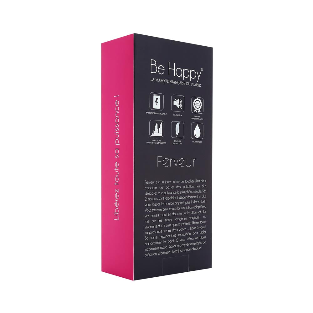 dos coffret vibromasseur rabbit pour point g et clitoris ferveur be happy