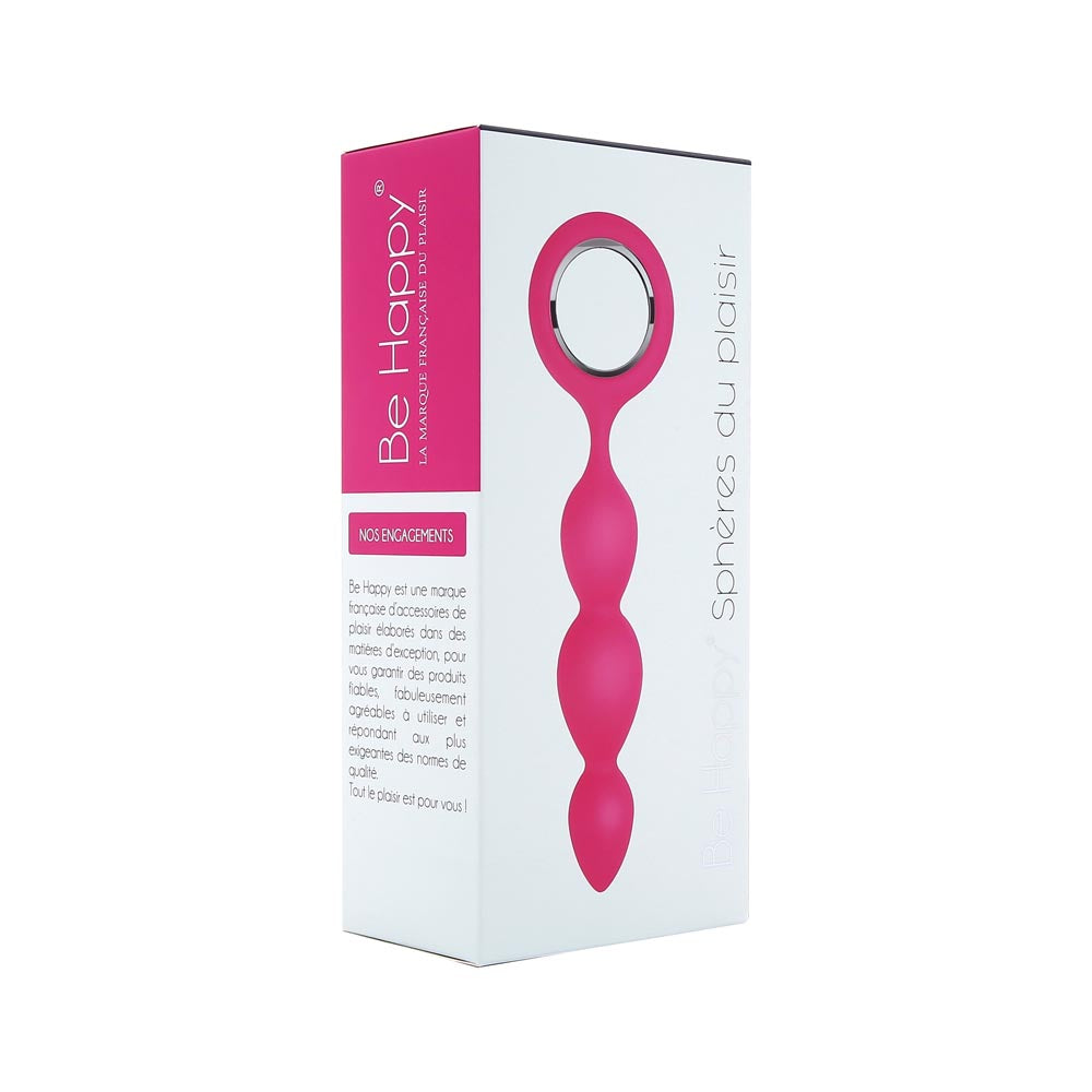Chaine Anale Sphères de Plaisir Rose - Be Happy