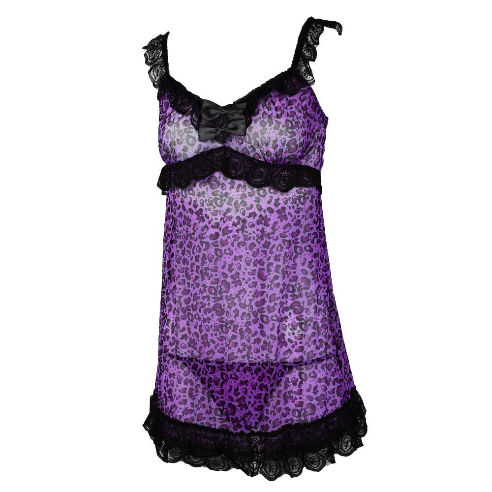 Nuisette Katya et String violette de face