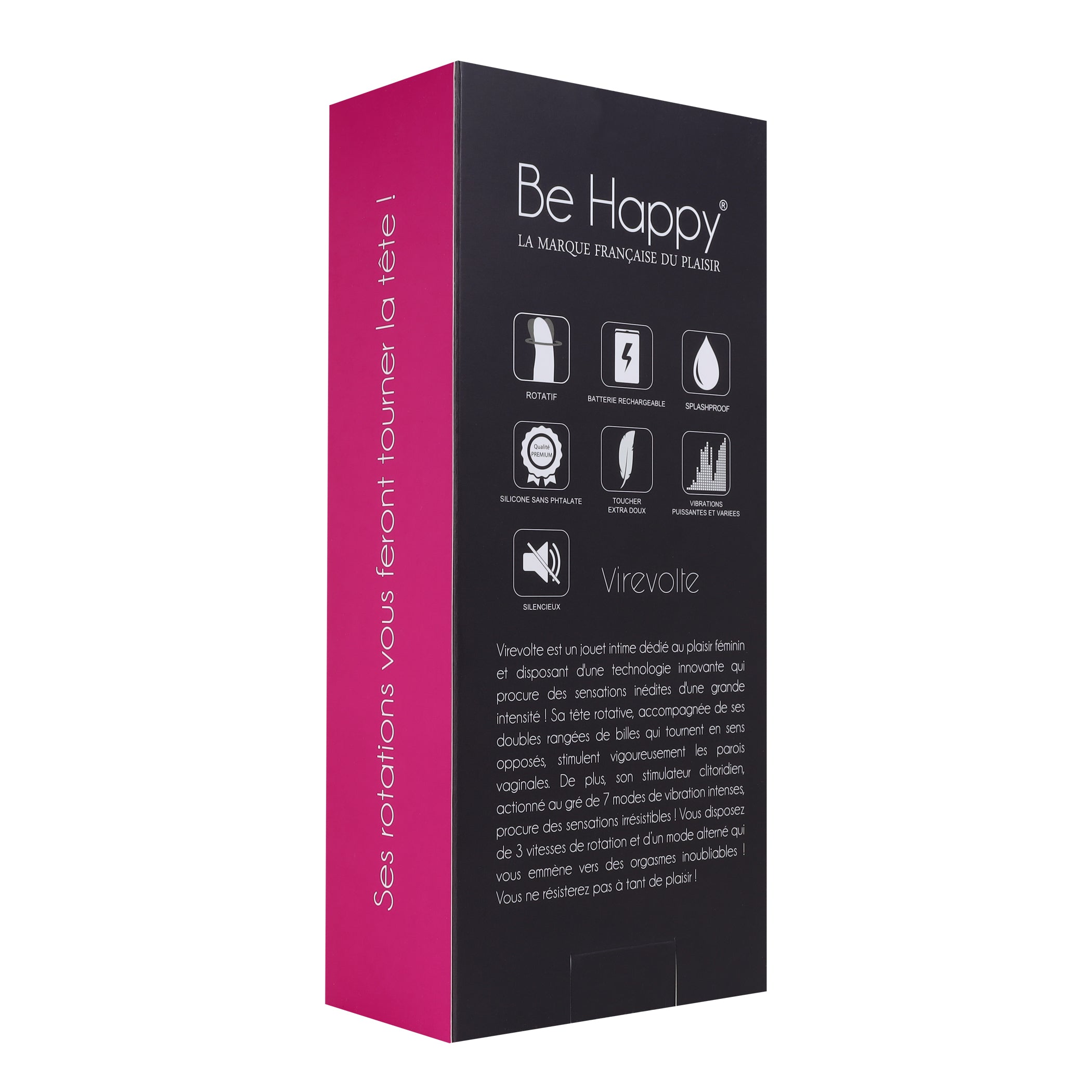vue arriere packaging du rabbit virevolte rose