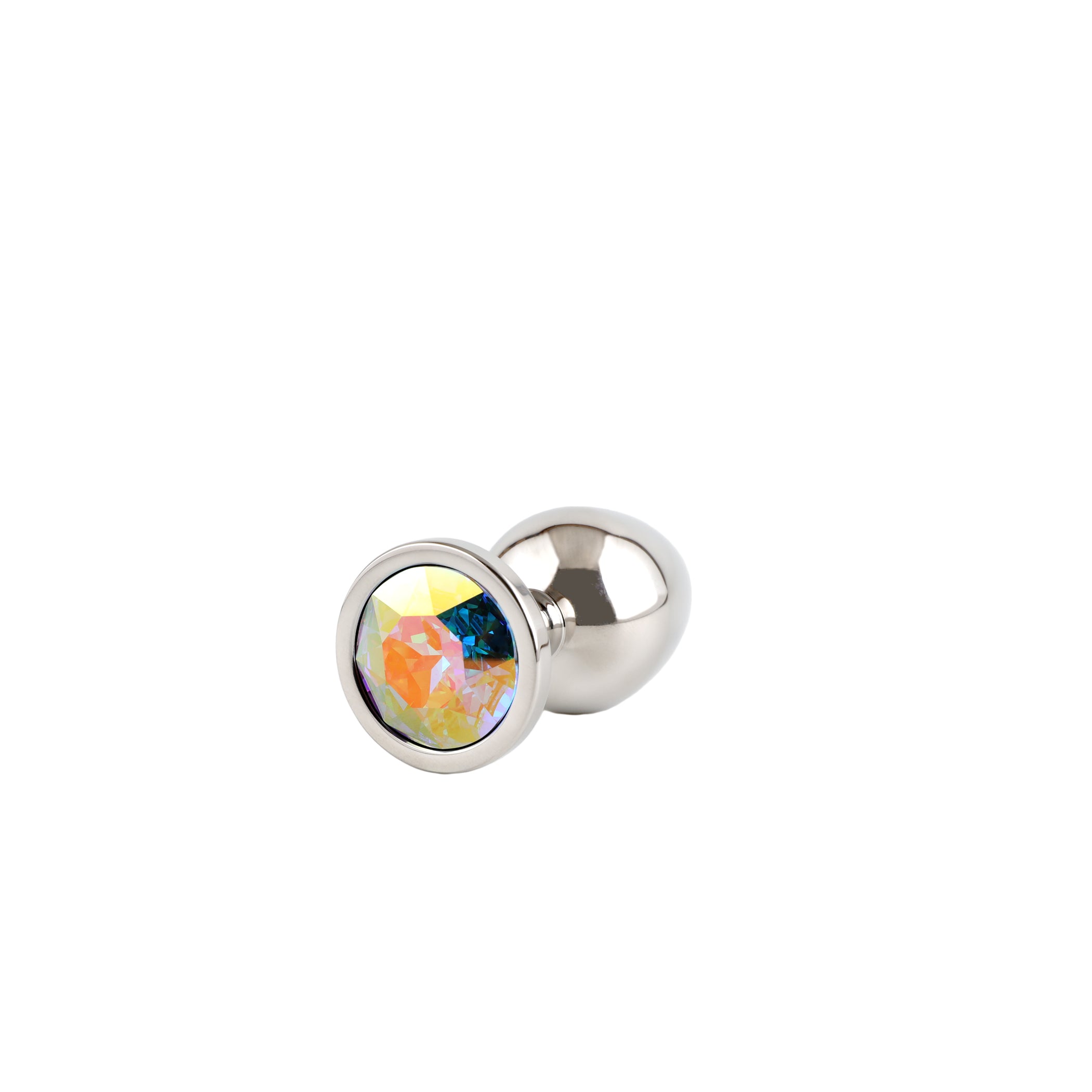 Plug Bijou Anal Inox avec Cristal Tailles M L XL