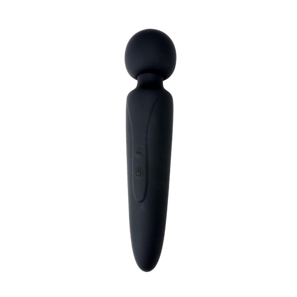 vibromasseur wand feroce noir avec boutons de controle visibles