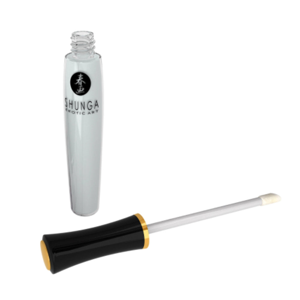Gloss Effet Chaud Froid Plaisir Oral Divin 10ml - Shunga Erotic art - flacon ouvert