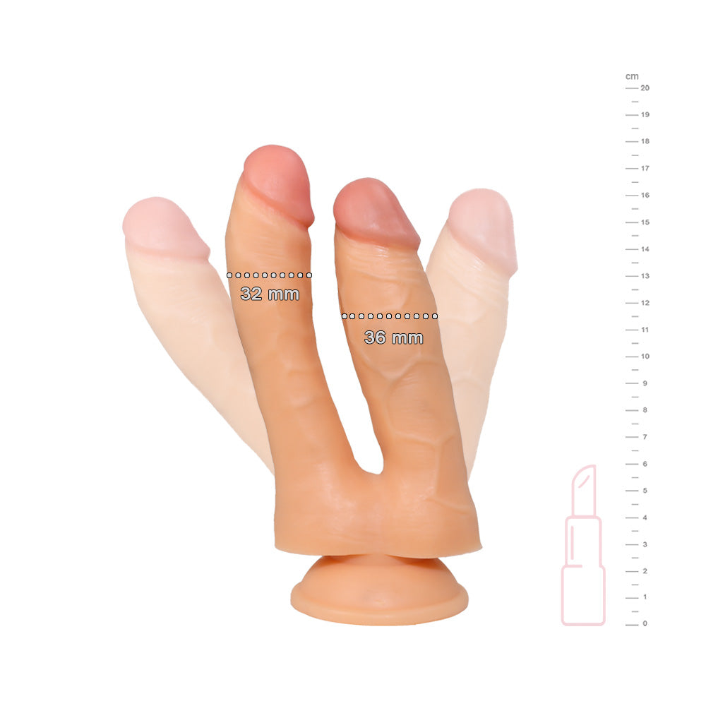 Double Gode Ventouse Jules - Be Happy