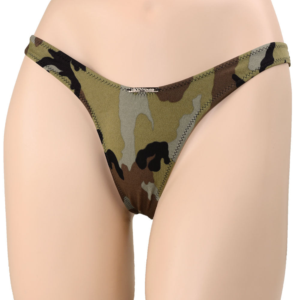 String Maillot Zoe Camouflage de Face