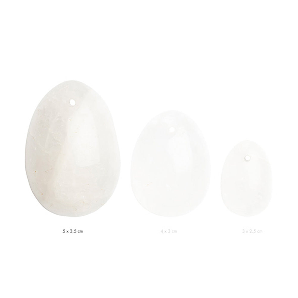 Oeuf de Yoni Taille L Quartz Blanc