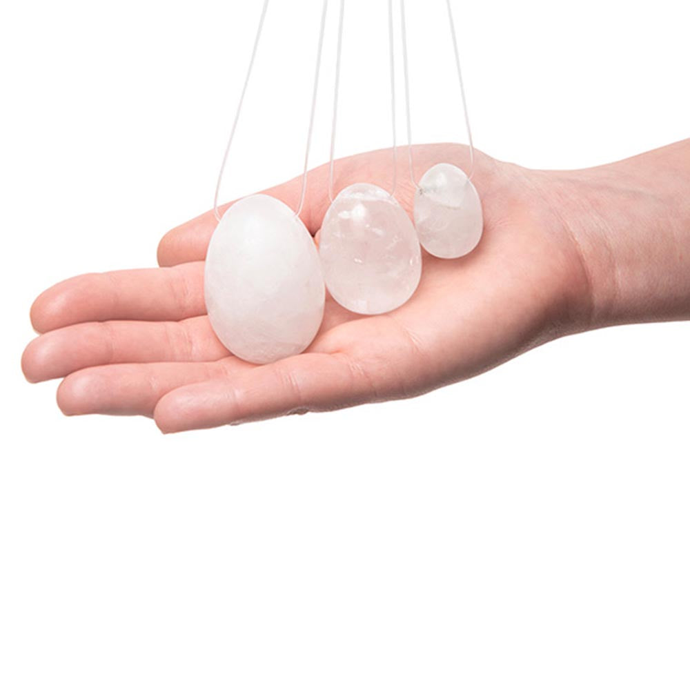 Oeufs de Yoni Quartz Blanc