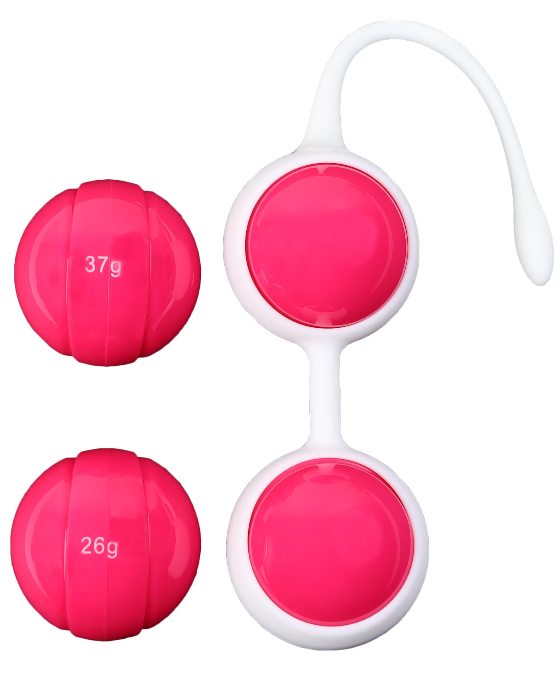 Boules Parure de Geisha Rose - Sextoy pour le Périnée en Silicone - Be Happy