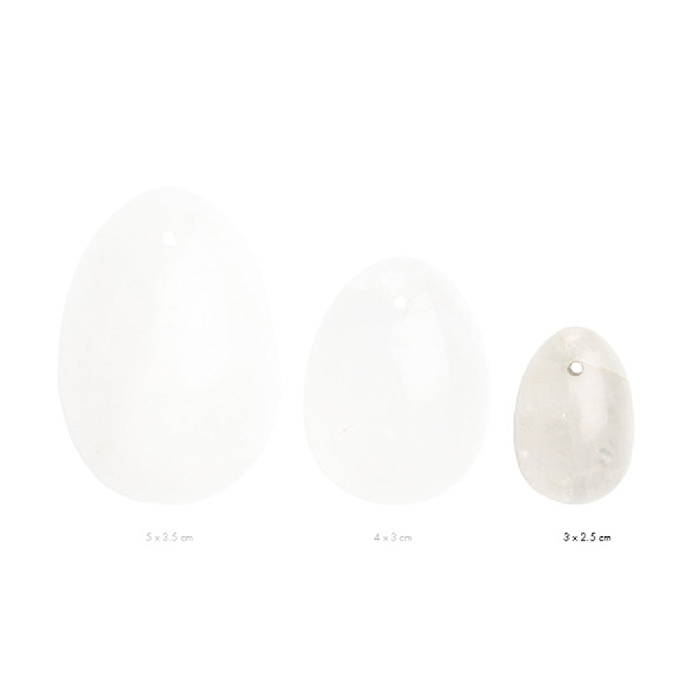 Oeuf de Yoni Taille S Quartz Blanc
