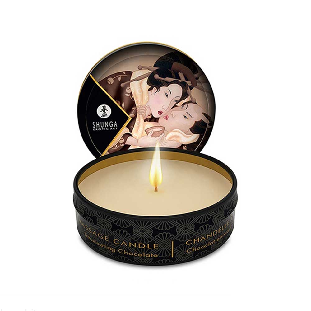 Mini Bougie de Massage Lueur & Caresses - Shunga Erotic art