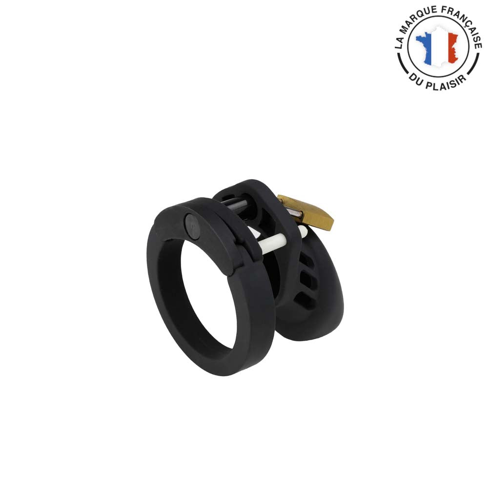 Cage de Chasteté Silicone Vue Trois-Quarts