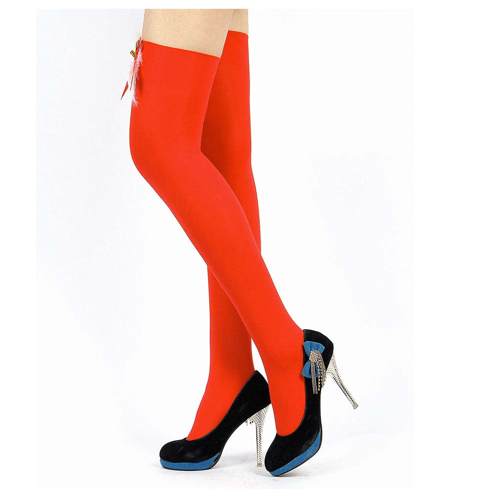 Sensual Lingerie Bas Noël Rouge Blanc Sexy Mère Noël Vue de Profil