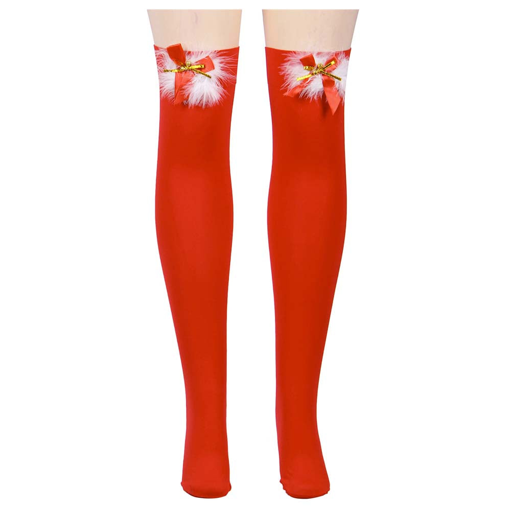 Sensual Lingerie Bas Noël Rouge Blanc Sexy Mère Noël