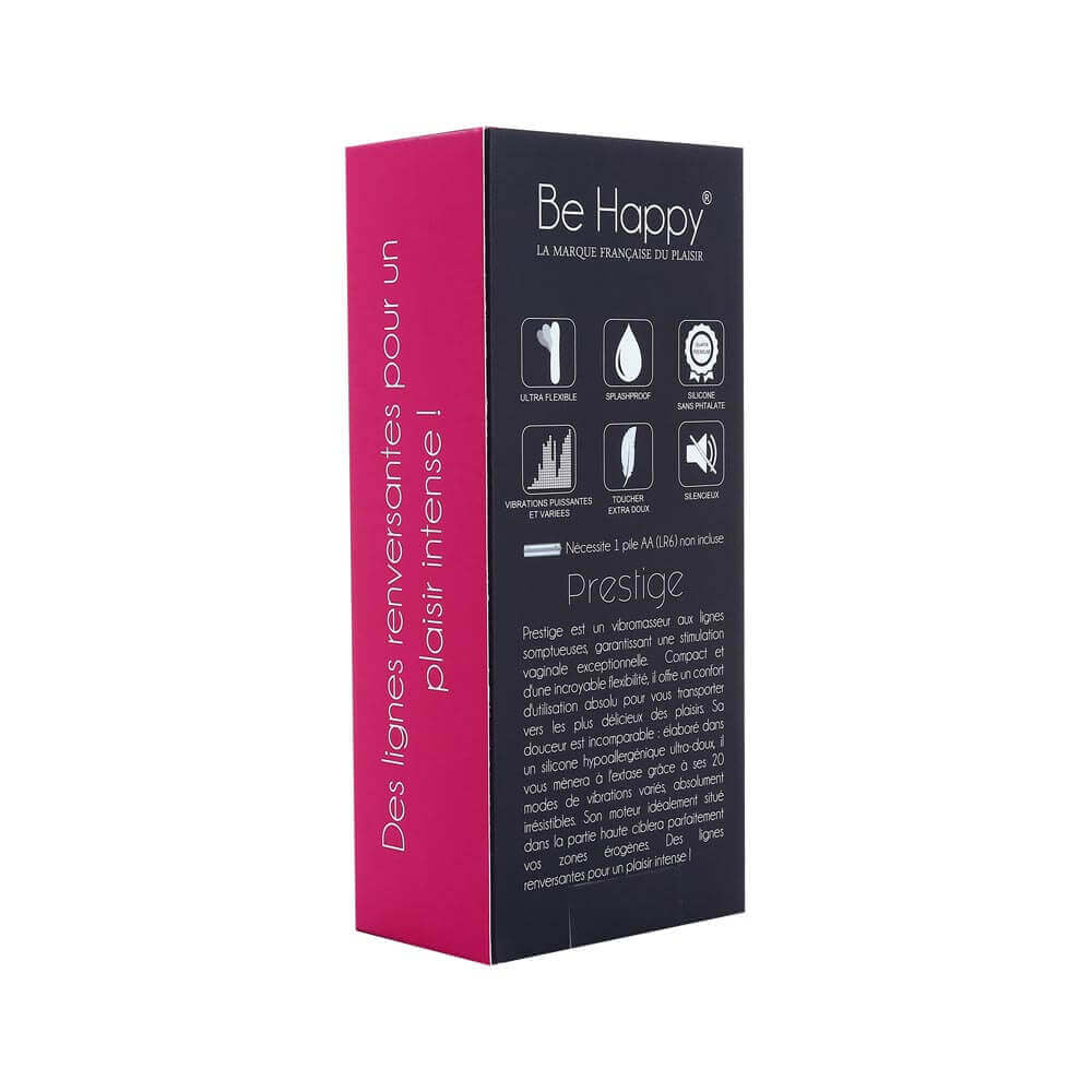 Vibromasseur Point G Prestige Rose dans sa boîte 2