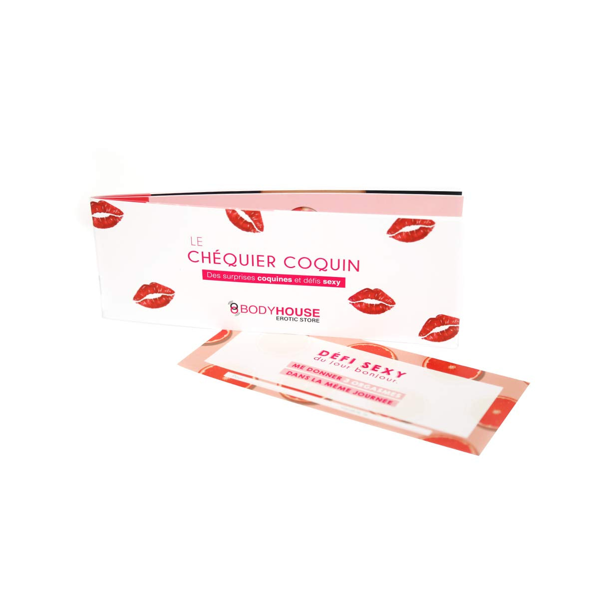 Body House Chéquier Coquin Jeux Sexy pour Couple Vue de Face