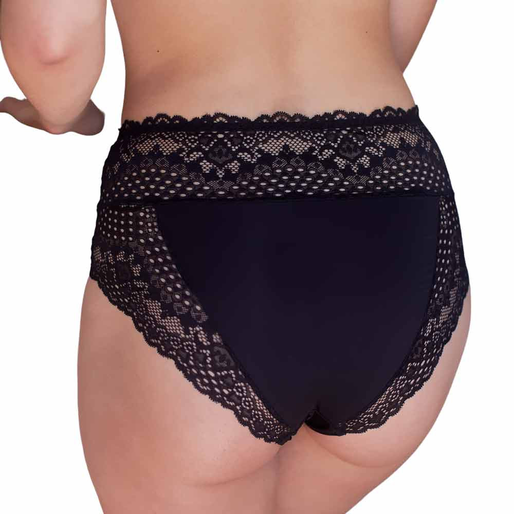 Belle culotte Flirty Valège noire détail de dos