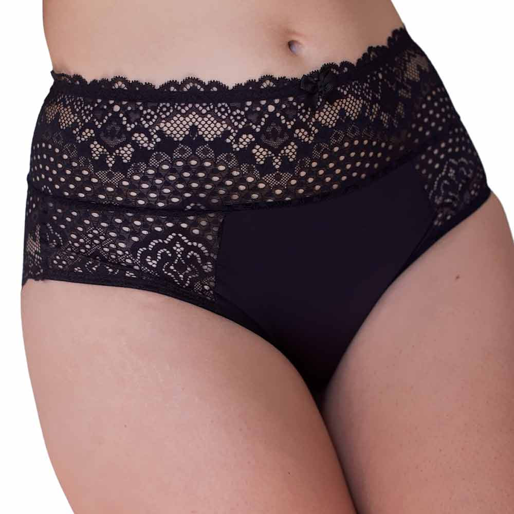 Belle culotte Flirty Valège noire détail de face