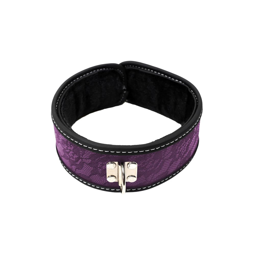 Be Bondage Coffret Fetish Kit Complet BDSM Soft Violet 9 accessoires Bâillon Vue de Face avec Mesures