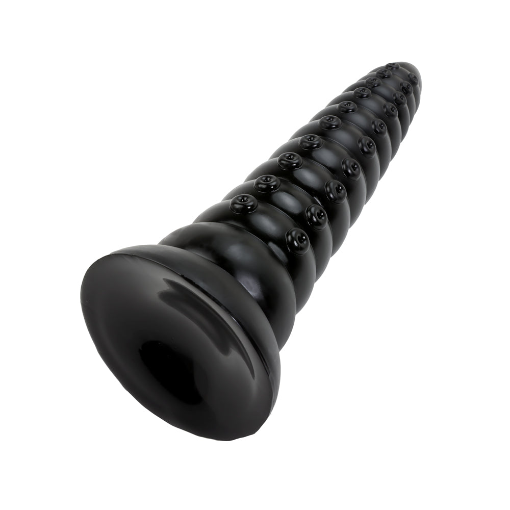 Plug Ring Butt Noir - Vue Horizontale Base - Be Bondage