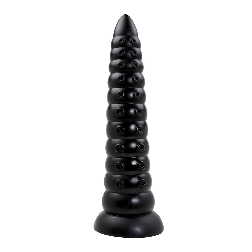 Plug Ring Butt Noir - Vue Dressée Face - Be Bondage