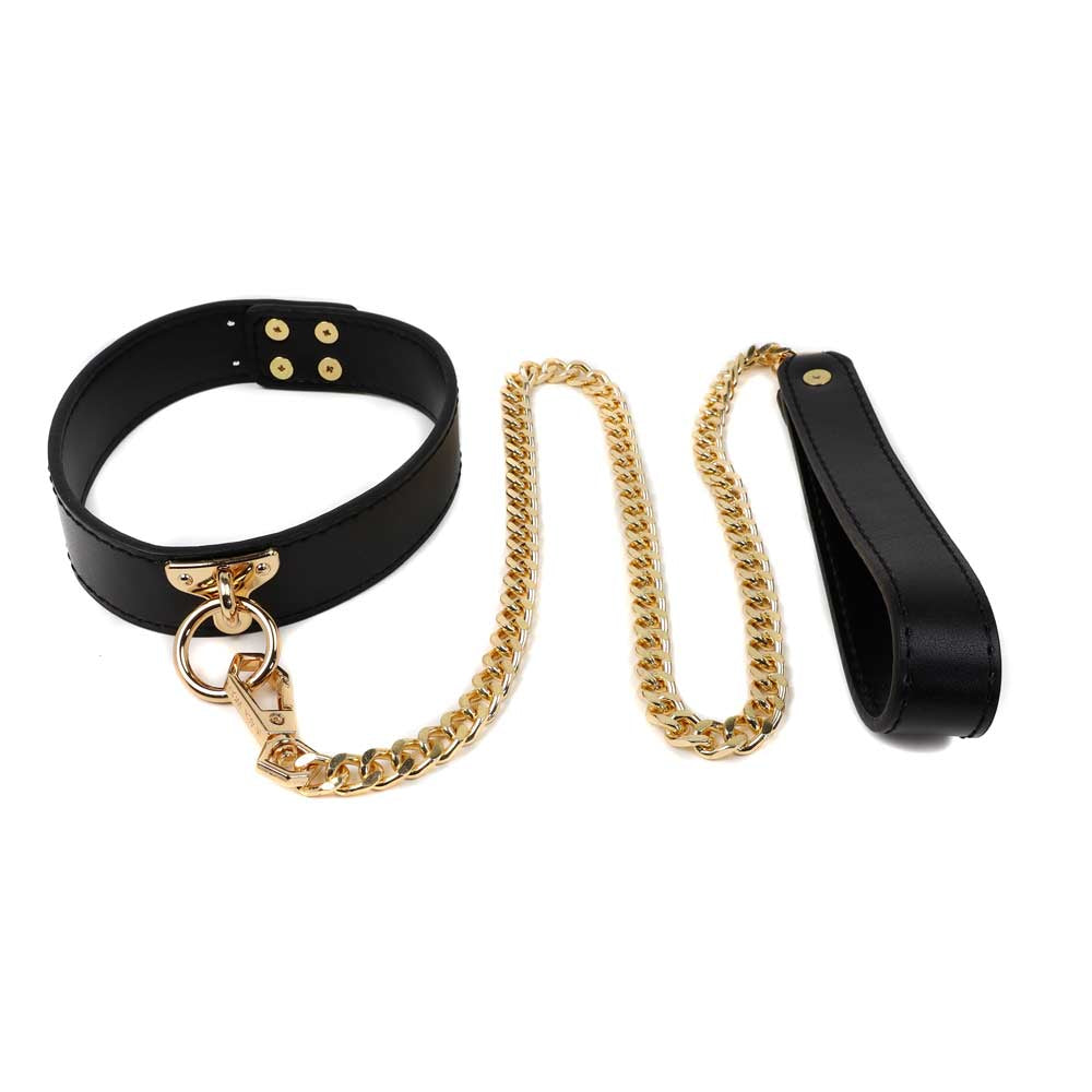 Laisse collier à rivets Be Bondage