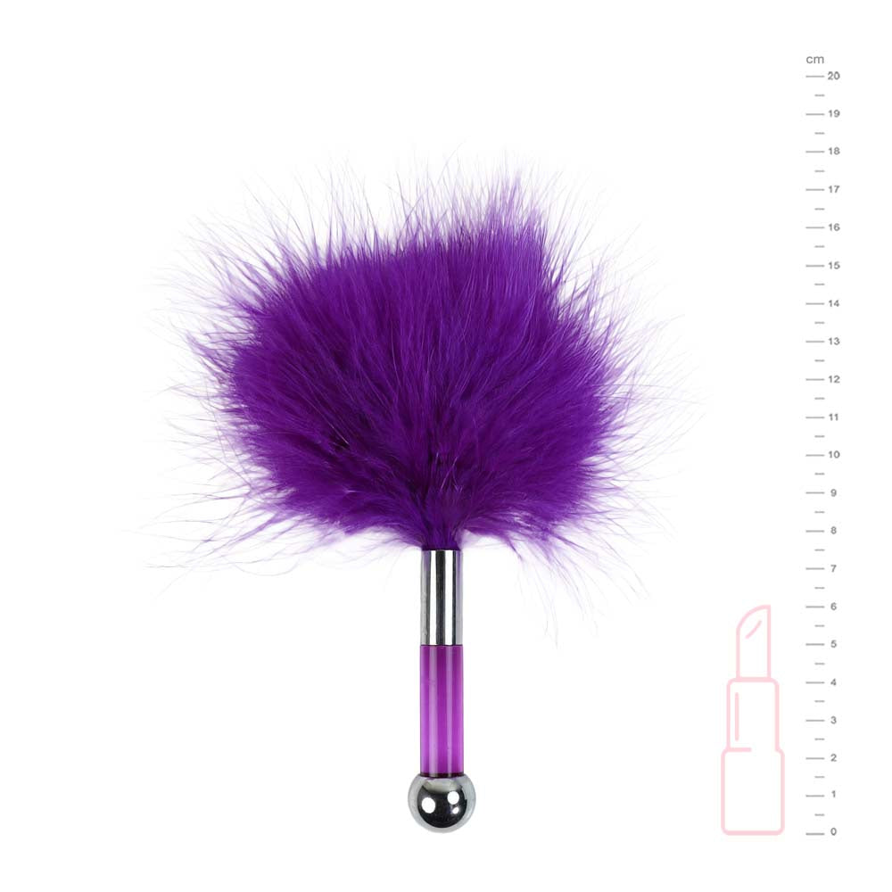 Petit plumeau Be Bondage violet avec dimensions