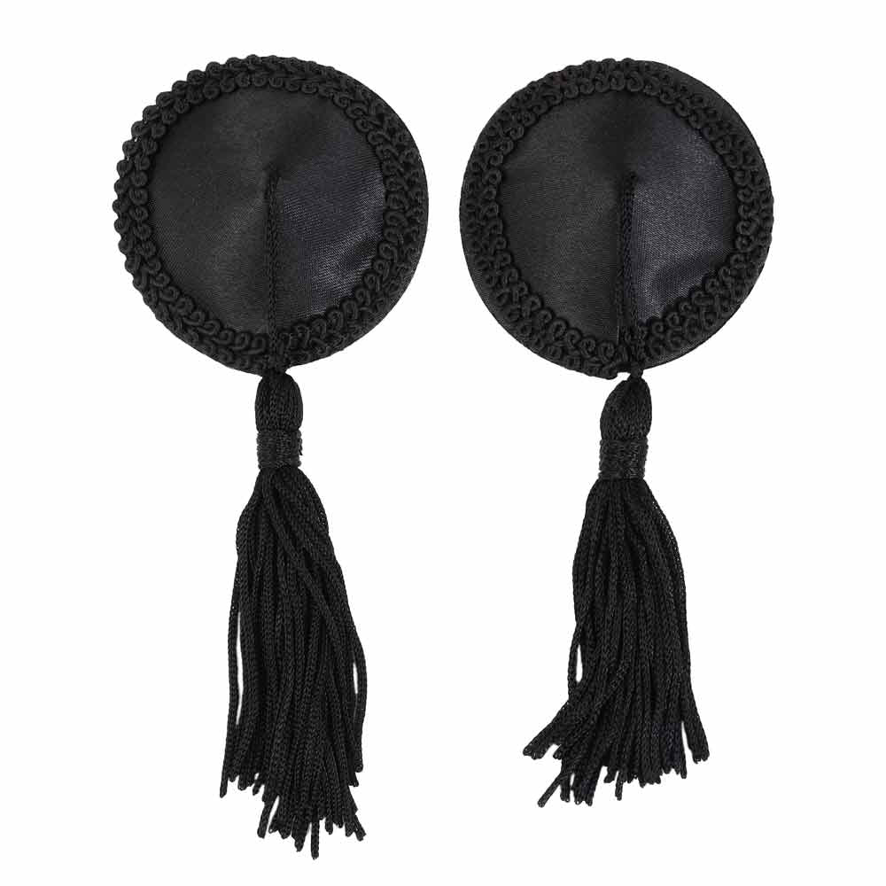 Cache-tétons à pompons Be Bondage