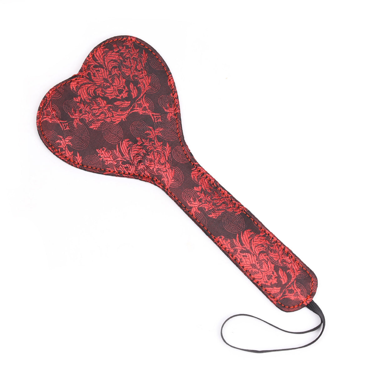 Paddle Coeur Dentelle - Vue Oblique Gauche - Be Bondage