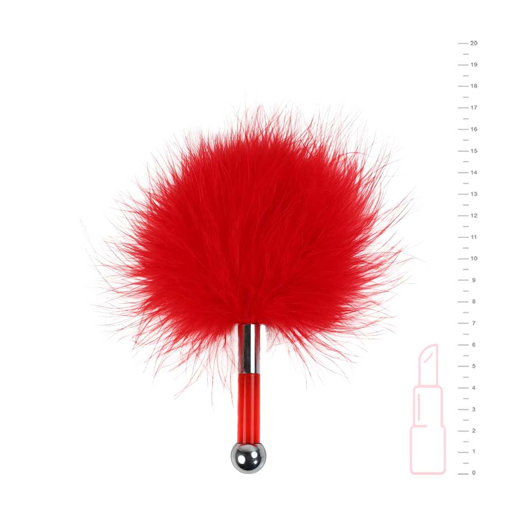 Petit plumeau Be Bondage rouge avec dimensions