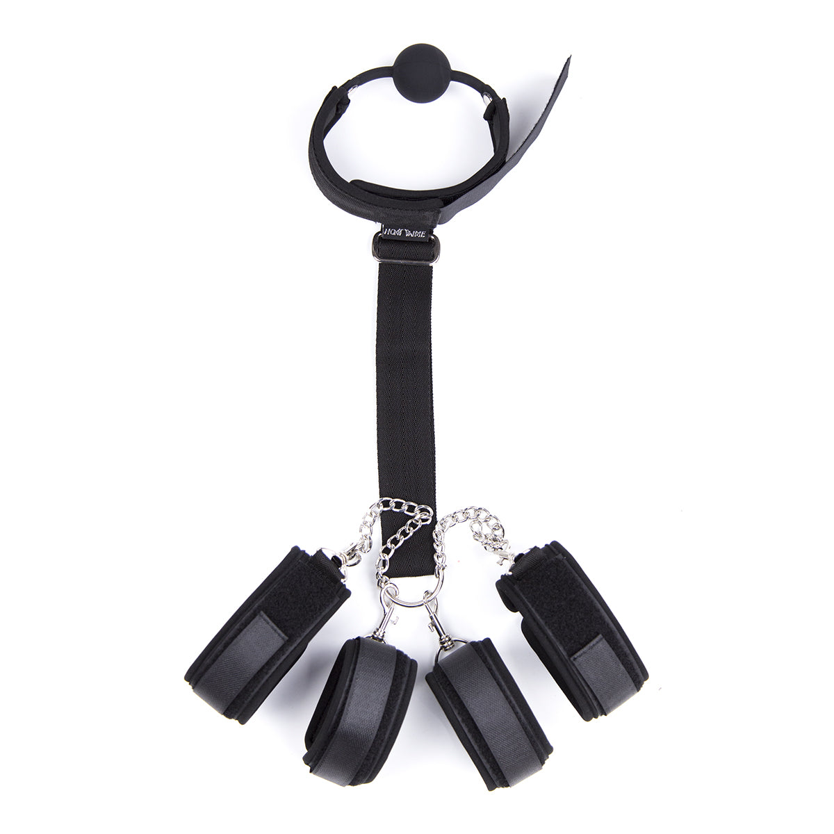 Set d’Attaches Chaînes et Bâillon - Vue Complète - Be Bondage