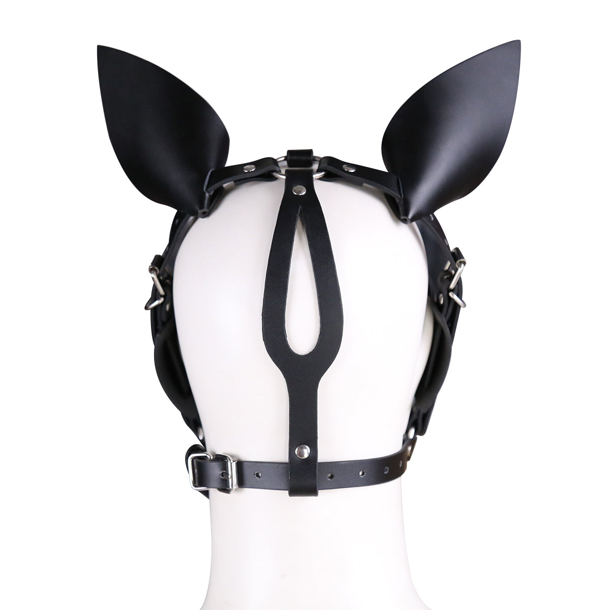 Masque Terrier BDSM Cuir - Vue de Dos - Be Bondage