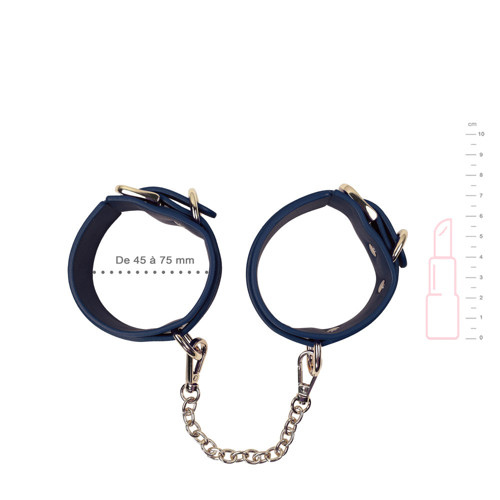 Entraves Poignets - Cuir et Dorures - Be Bondage