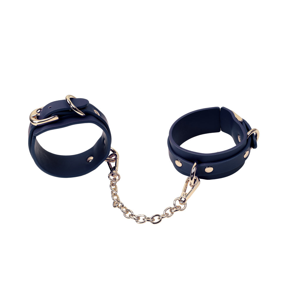 Entraves Poignets - Cuir et Dorures - Be Bondage