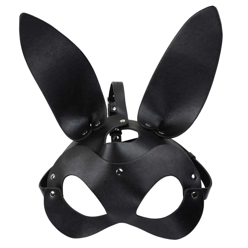 Masque Lapin Longues Oreilles - Vue de Face - Be Bondage