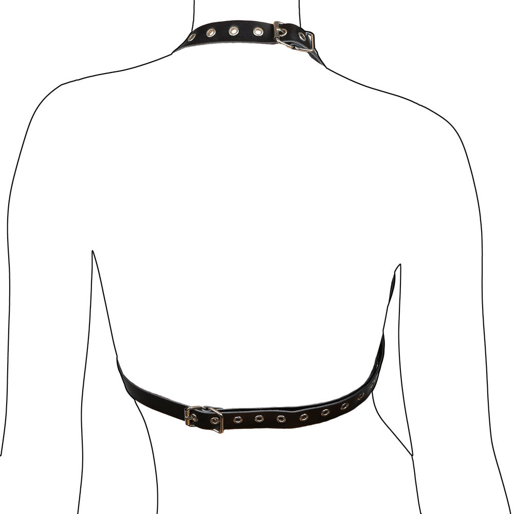 Soutien-Gorge Amazone Fetish Noir - Vue de Dos - Be Bondage