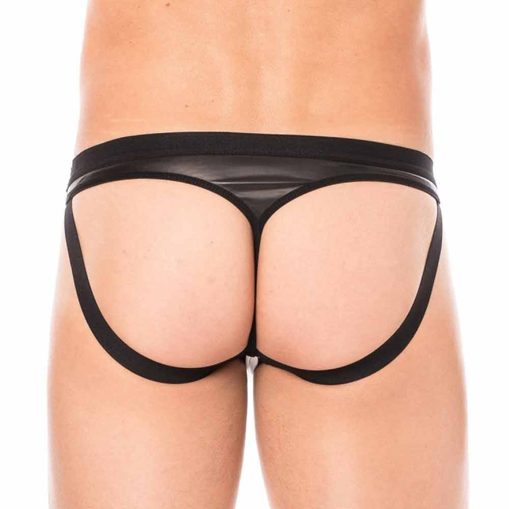 Jock similicuir Dark Sun porté de face