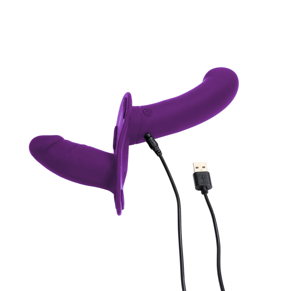Empereur Double Gode Ceinture M & L Violet Bleu