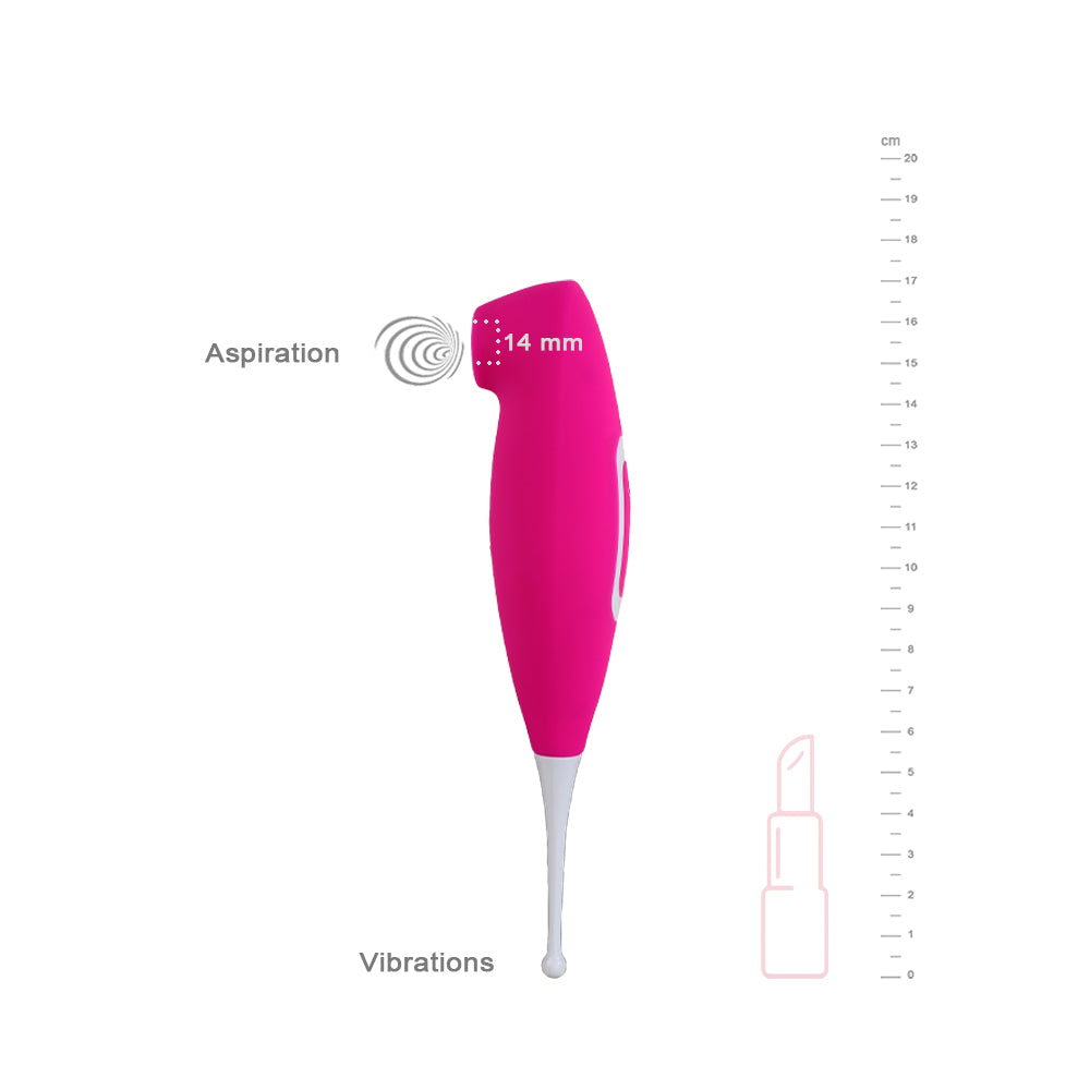 SATELLITE - Stimulateur sans contact rose avec antenne blanche