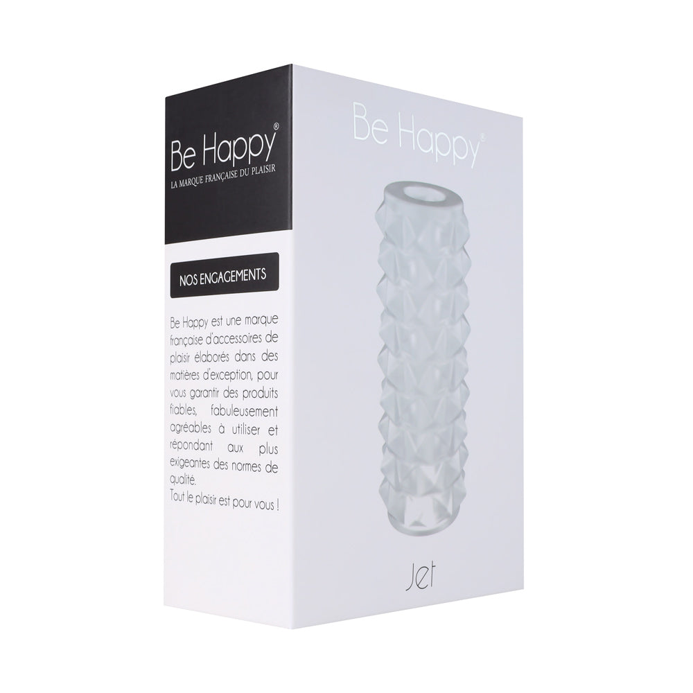 Gaine de masturbation avec relief géométrique vu d'en haut JET - Be Happy
