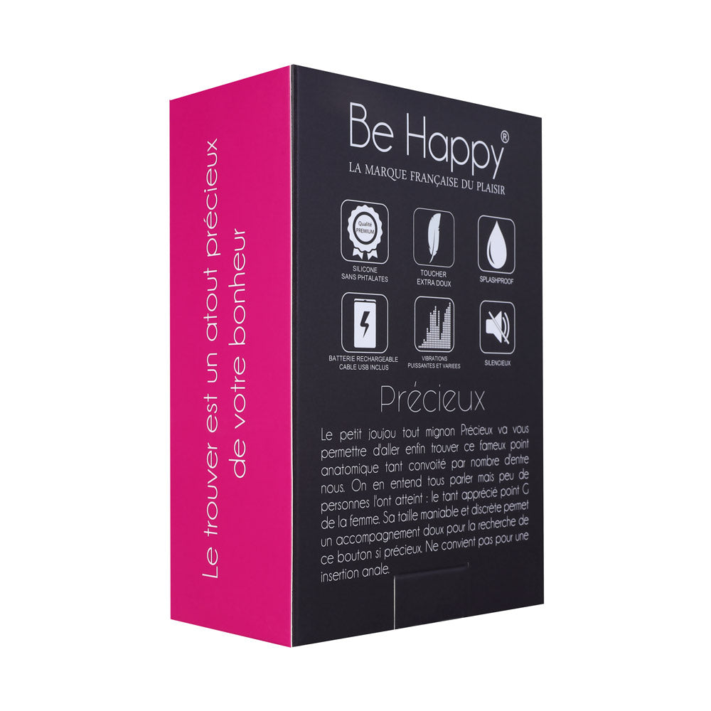 PRECIEUX - Mini vibro rose ou noir pour point G