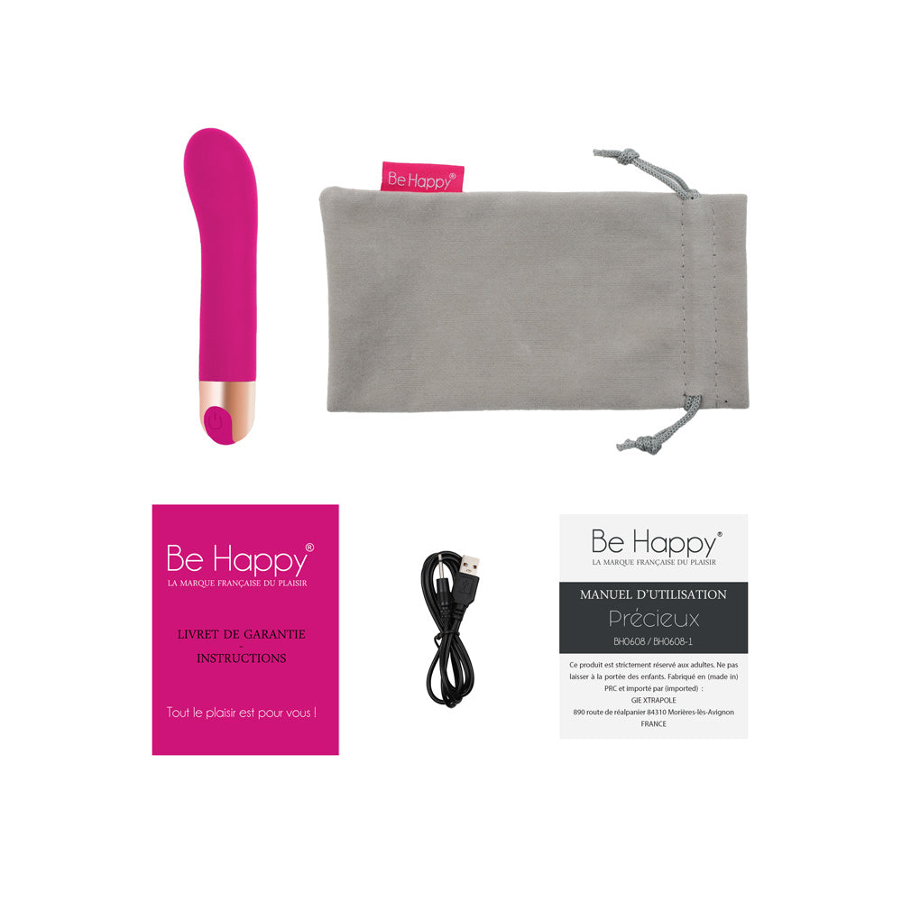 PRECIEUX - Mini vibro rose ou noir pour point G