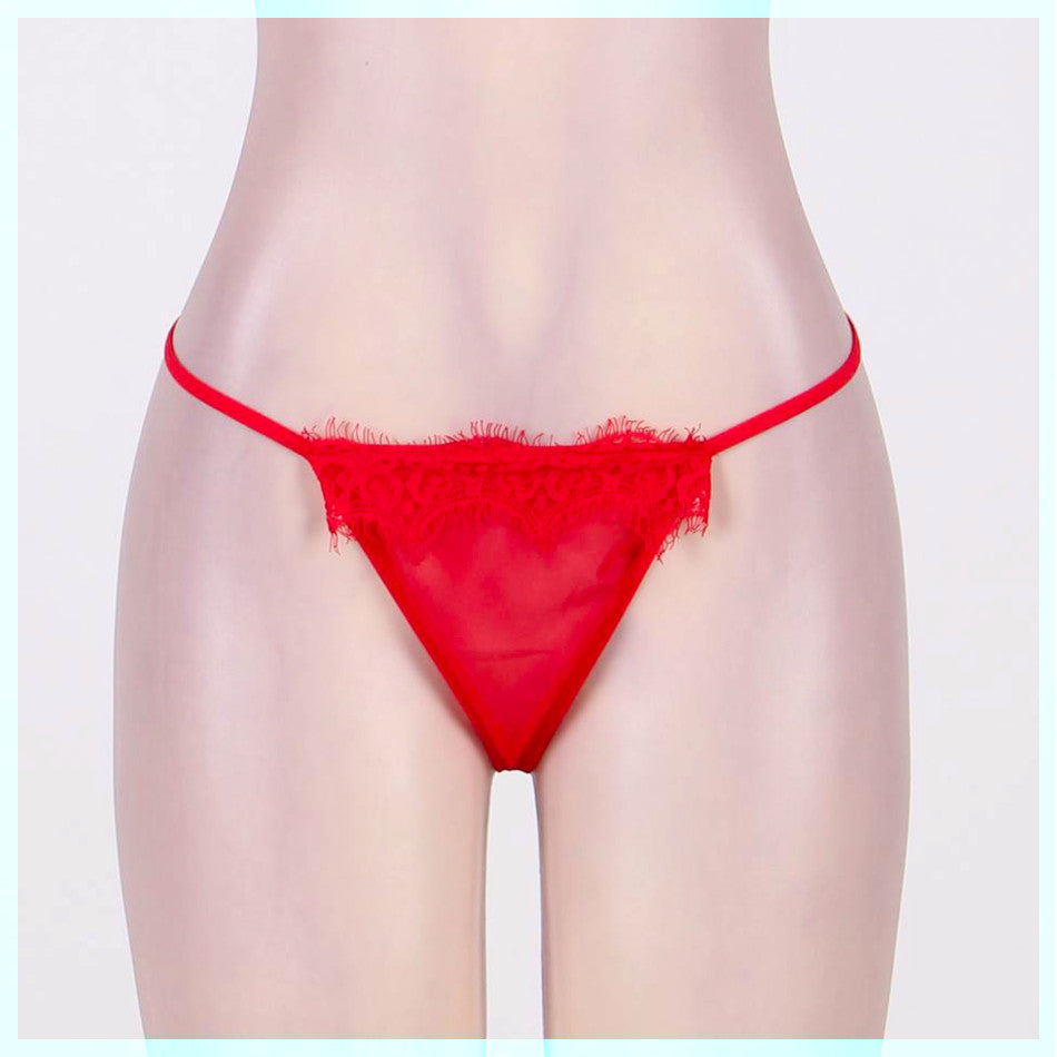 kimono pivoine sensual lingerie - court avec voile et dentelle - mannequin rouge porté de face, profil et dos