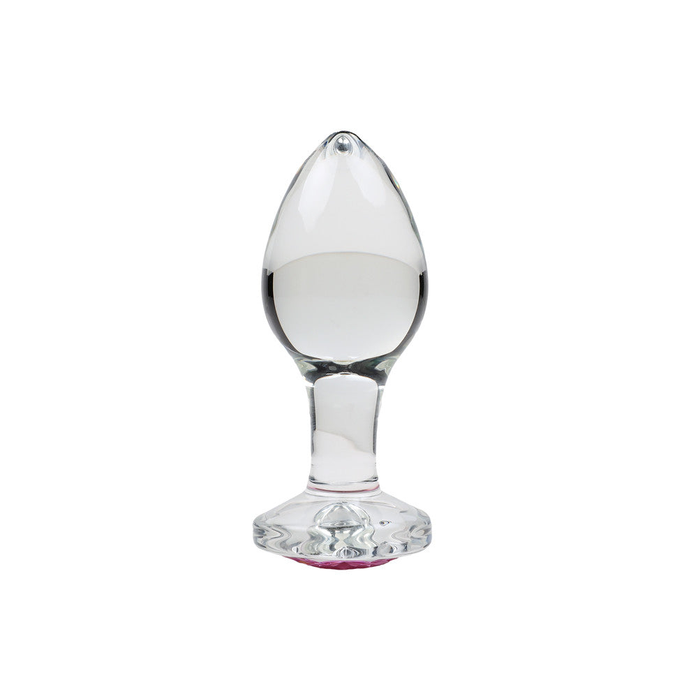 Plug verre rose moyen