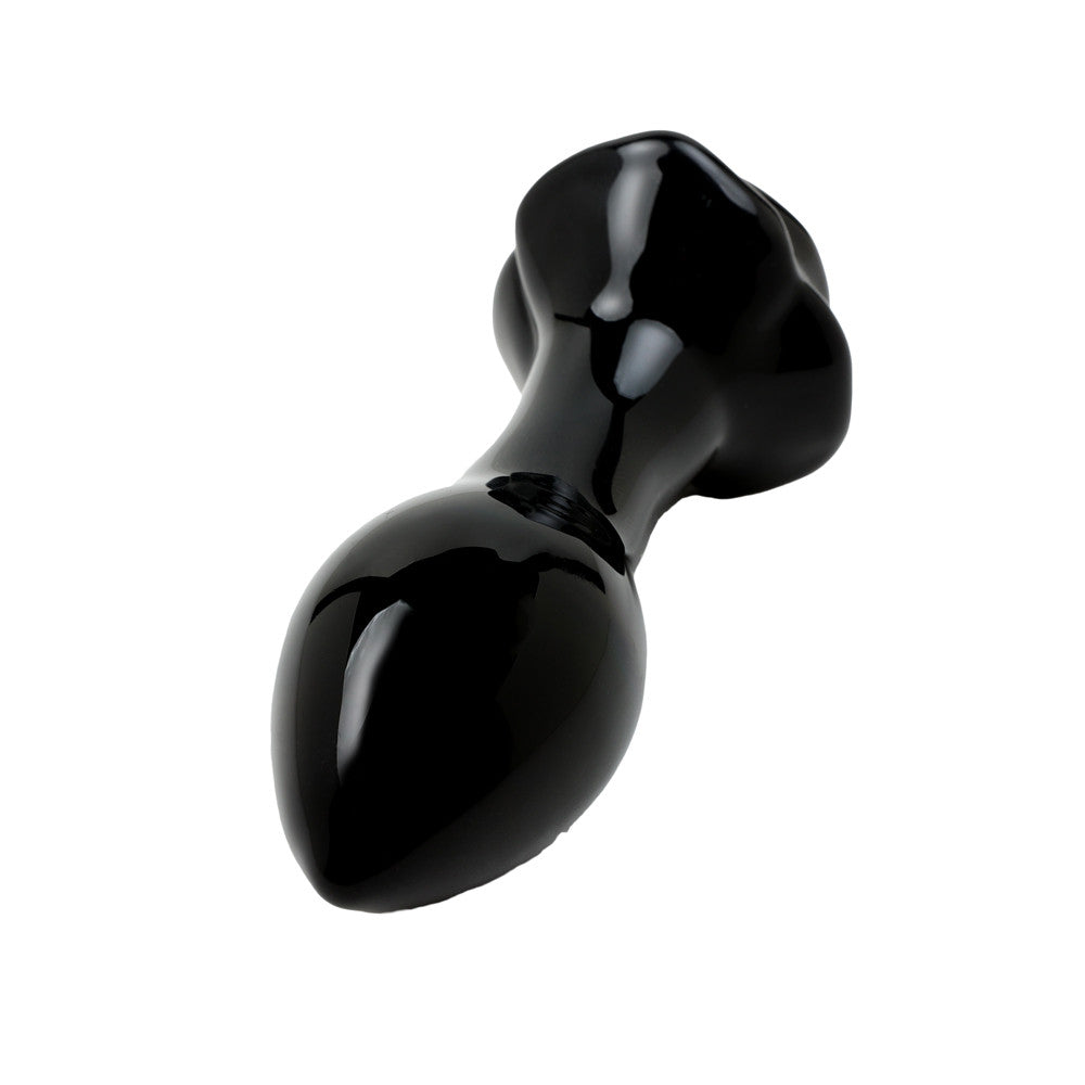 Petit plug anal noir vu de face