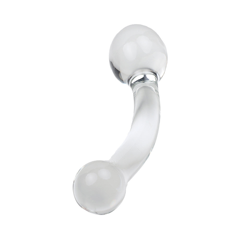 Stimulateur point G en verre vue du dessous