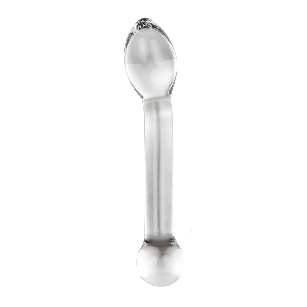 Sextoy transparent point G vue de face