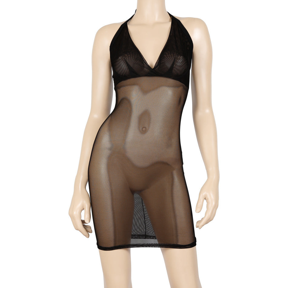 robe caraïbe transparent out x voile dos nu vu de face